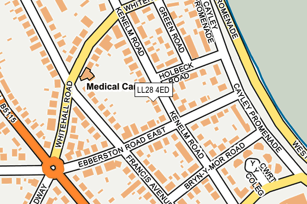 LL28 4ED map - OS OpenMap – Local (Ordnance Survey)