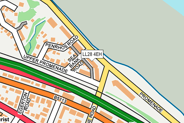 LL28 4EH map - OS OpenMap – Local (Ordnance Survey)