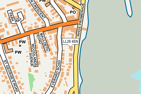 LL28 4EN map - OS OpenMap – Local (Ordnance Survey)