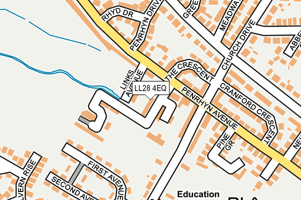 LL28 4EQ map - OS OpenMap – Local (Ordnance Survey)