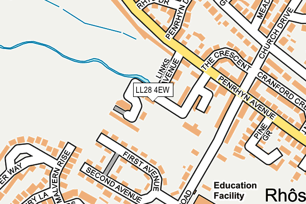 LL28 4EW map - OS OpenMap – Local (Ordnance Survey)