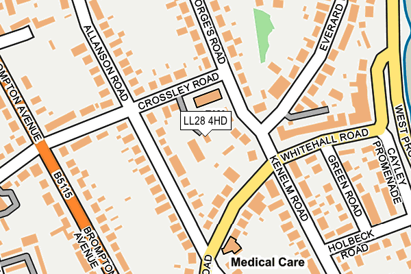 LL28 4HD map - OS OpenMap – Local (Ordnance Survey)