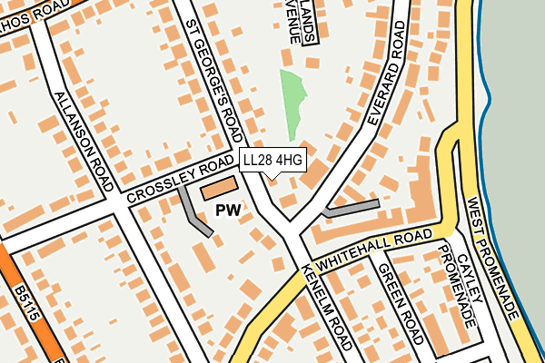 LL28 4HG map - OS OpenMap – Local (Ordnance Survey)