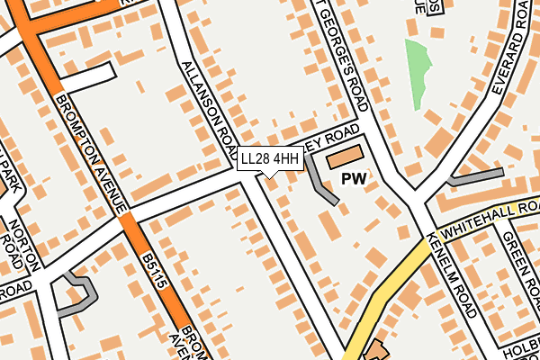 LL28 4HH map - OS OpenMap – Local (Ordnance Survey)