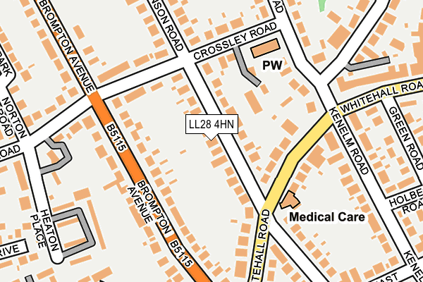LL28 4HN map - OS OpenMap – Local (Ordnance Survey)