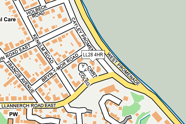LL28 4HR map - OS OpenMap – Local (Ordnance Survey)