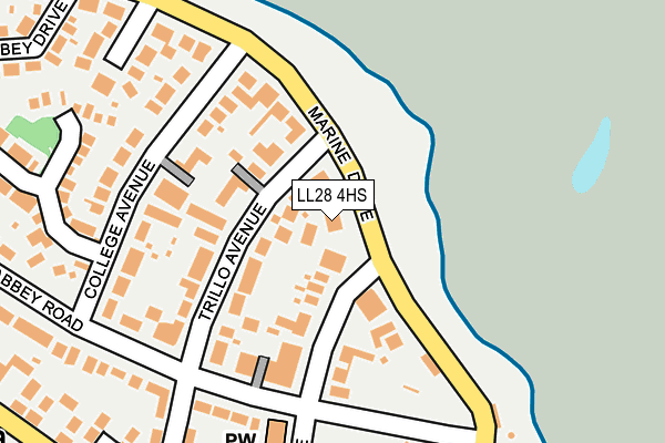 LL28 4HS map - OS OpenMap – Local (Ordnance Survey)