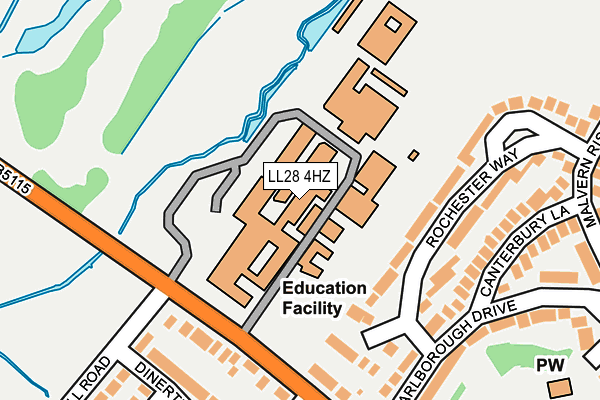 LL28 4HZ map - OS OpenMap – Local (Ordnance Survey)