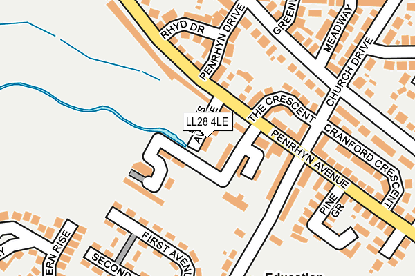 LL28 4LE map - OS OpenMap – Local (Ordnance Survey)