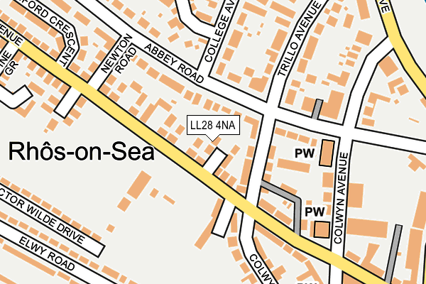 LL28 4NA map - OS OpenMap – Local (Ordnance Survey)