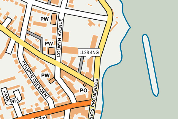 LL28 4NG map - OS OpenMap – Local (Ordnance Survey)