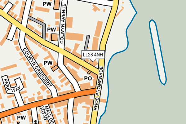 LL28 4NH map - OS OpenMap – Local (Ordnance Survey)