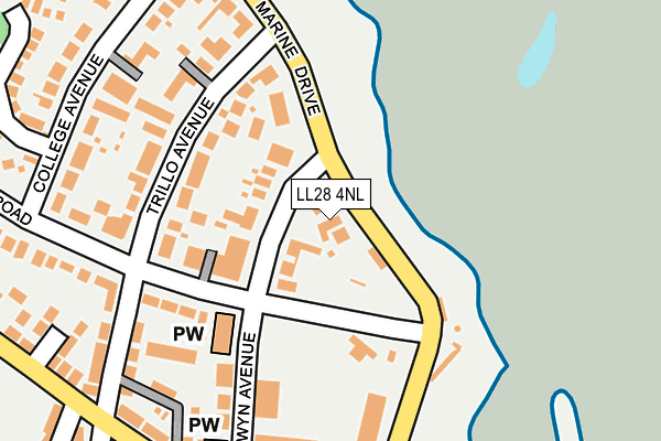 LL28 4NL map - OS OpenMap – Local (Ordnance Survey)