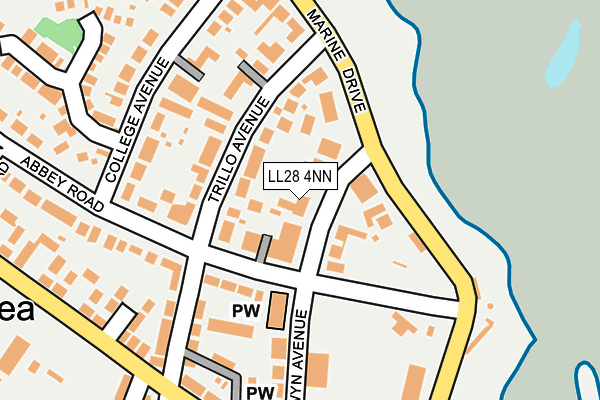 LL28 4NN map - OS OpenMap – Local (Ordnance Survey)