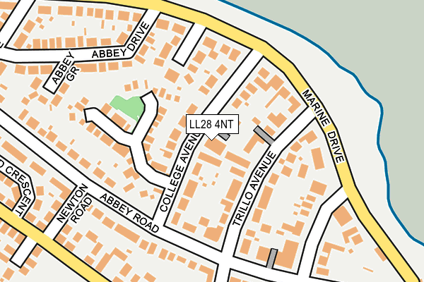 LL28 4NT map - OS OpenMap – Local (Ordnance Survey)
