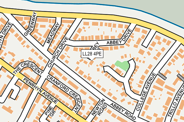 LL28 4PE map - OS OpenMap – Local (Ordnance Survey)