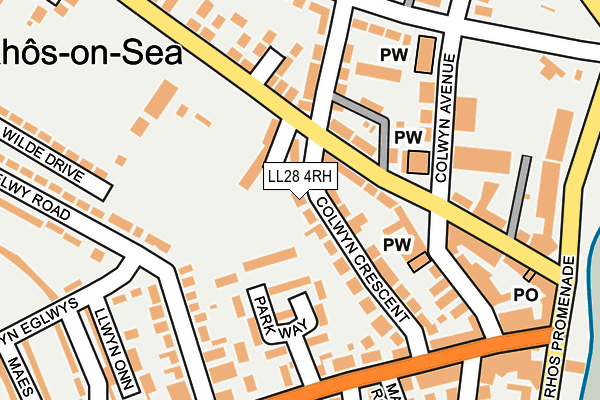 LL28 4RH map - OS OpenMap – Local (Ordnance Survey)