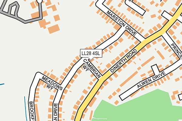 LL28 4SL map - OS OpenMap – Local (Ordnance Survey)