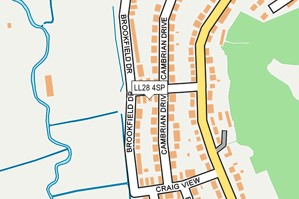 LL28 4SP map - OS OpenMap – Local (Ordnance Survey)