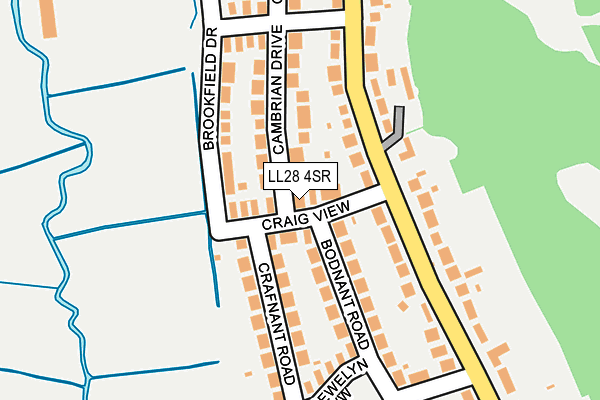 LL28 4SR map - OS OpenMap – Local (Ordnance Survey)