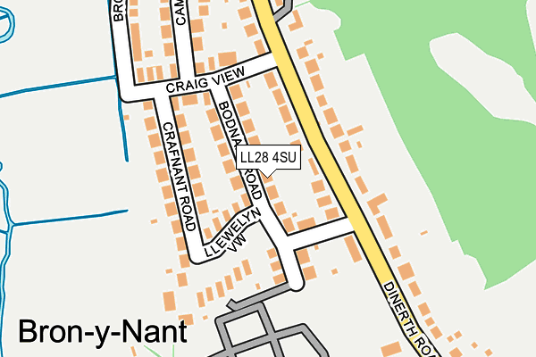 LL28 4SU map - OS OpenMap – Local (Ordnance Survey)