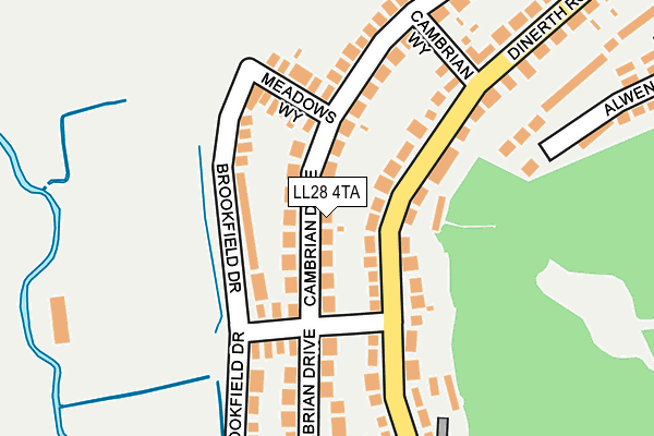 LL28 4TA map - OS OpenMap – Local (Ordnance Survey)