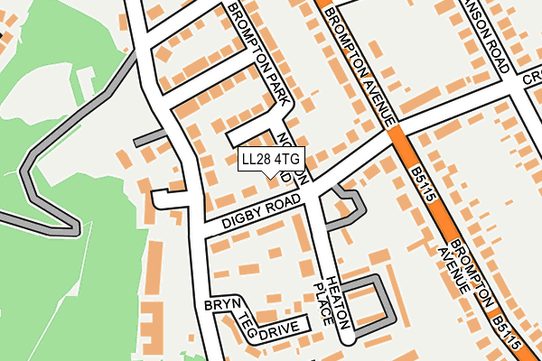LL28 4TG map - OS OpenMap – Local (Ordnance Survey)