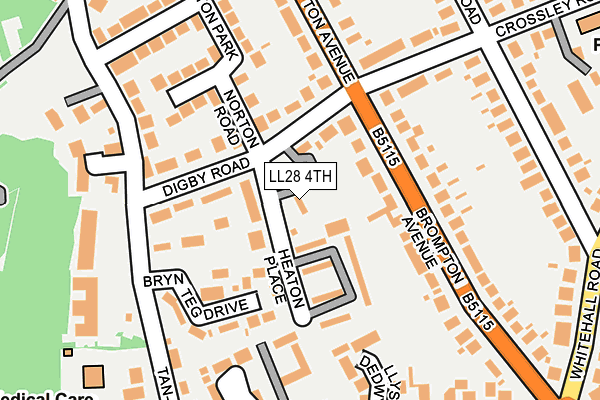 LL28 4TH map - OS OpenMap – Local (Ordnance Survey)