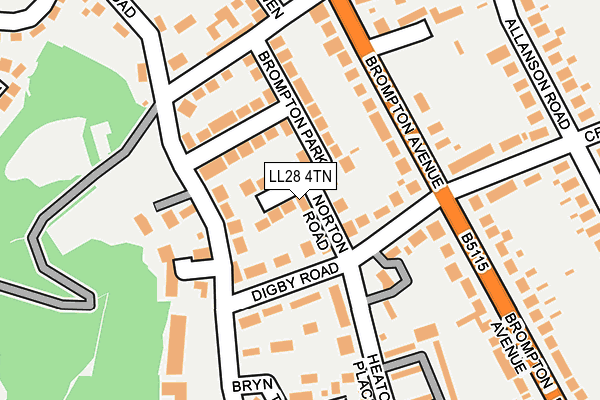 LL28 4TN map - OS OpenMap – Local (Ordnance Survey)