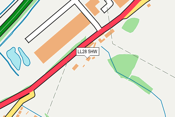 LL28 5HW map - OS OpenMap – Local (Ordnance Survey)