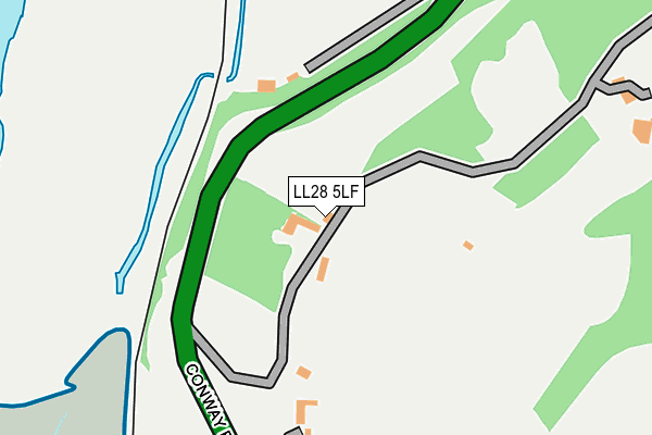 LL28 5LF map - OS OpenMap – Local (Ordnance Survey)