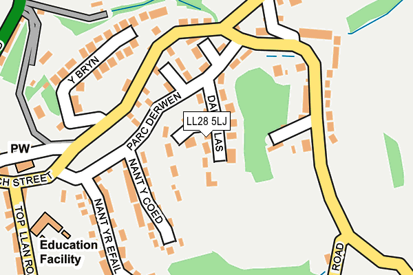 LL28 5LJ map - OS OpenMap – Local (Ordnance Survey)