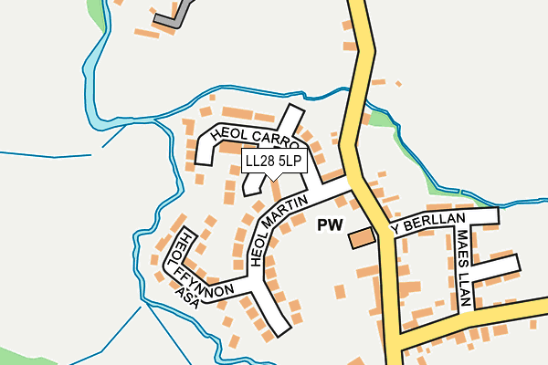 LL28 5LP map - OS OpenMap – Local (Ordnance Survey)