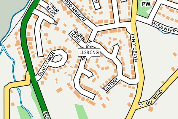 LL28 5NG map - OS OpenMap – Local (Ordnance Survey)