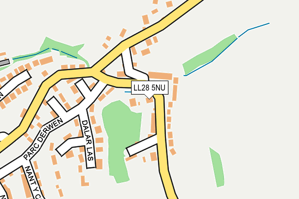 LL28 5NU map - OS OpenMap – Local (Ordnance Survey)