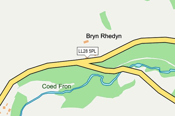 LL28 5PL map - OS OpenMap – Local (Ordnance Survey)