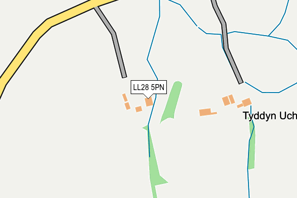 LL28 5PN map - OS OpenMap – Local (Ordnance Survey)