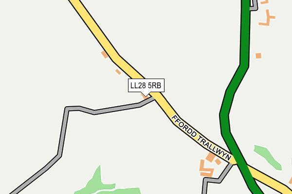 LL28 5RB map - OS OpenMap – Local (Ordnance Survey)