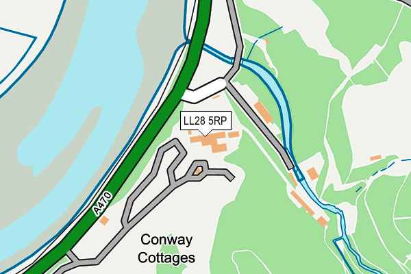 LL28 5RP map - OS OpenMap – Local (Ordnance Survey)