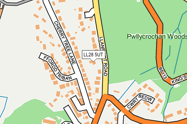 LL28 5UT map - OS OpenMap – Local (Ordnance Survey)