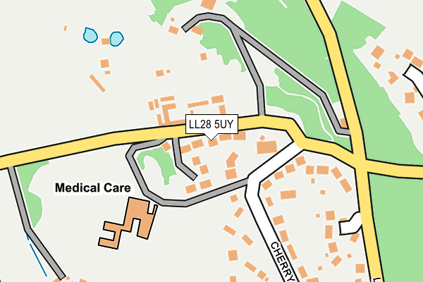 LL28 5UY map - OS OpenMap – Local (Ordnance Survey)
