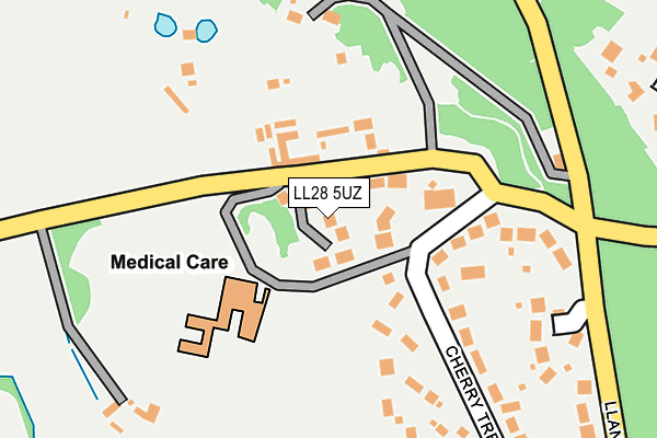 LL28 5UZ map - OS OpenMap – Local (Ordnance Survey)