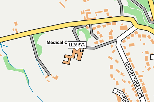 LL28 5YA map - OS OpenMap – Local (Ordnance Survey)