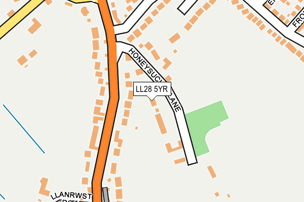 LL28 5YR map - OS OpenMap – Local (Ordnance Survey)