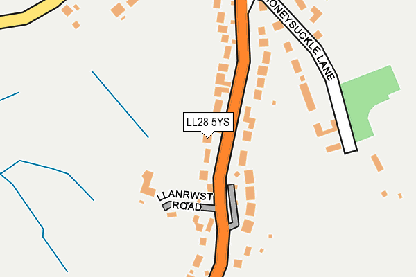 LL28 5YS map - OS OpenMap – Local (Ordnance Survey)