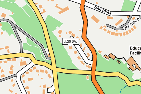 Map of AMBERMERE LIMITED at local scale