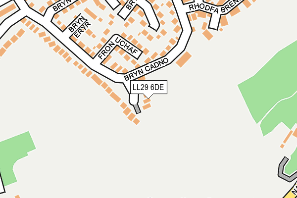LL29 6DE map - OS OpenMap – Local (Ordnance Survey)