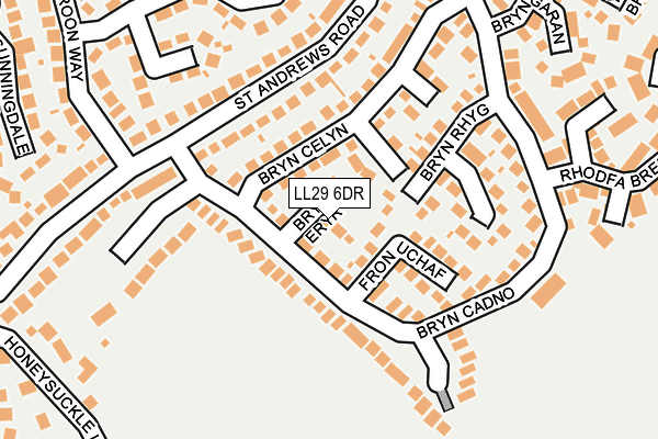 LL29 6DR map - OS OpenMap – Local (Ordnance Survey)