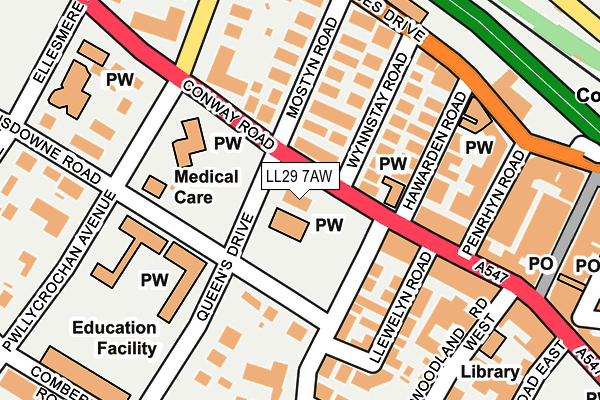 Map of BRAWN PROPERTY LIMITED at local scale