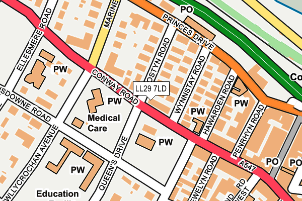 Map of TINA OWEN FINANCIAL PLANNING LTD at local scale